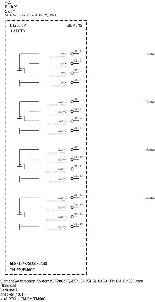SIMATIC ET 200iSP 4AI RTD