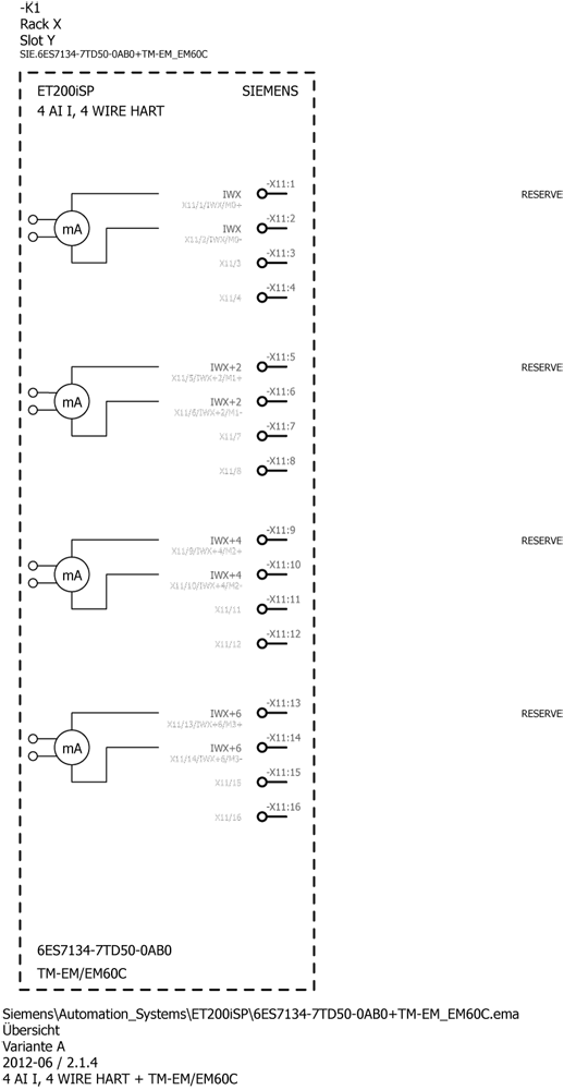 SIMATIC ET 200iSP 4AI I 4WIRE HART