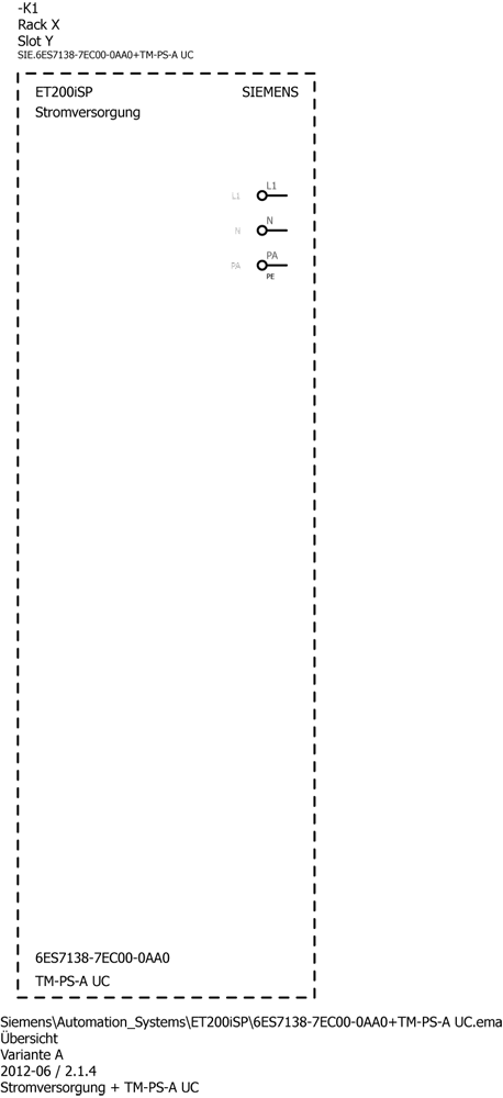 6ES7138-7EC00-0AA0 SIMATIC ET 200iSP PS 120/230 V AC