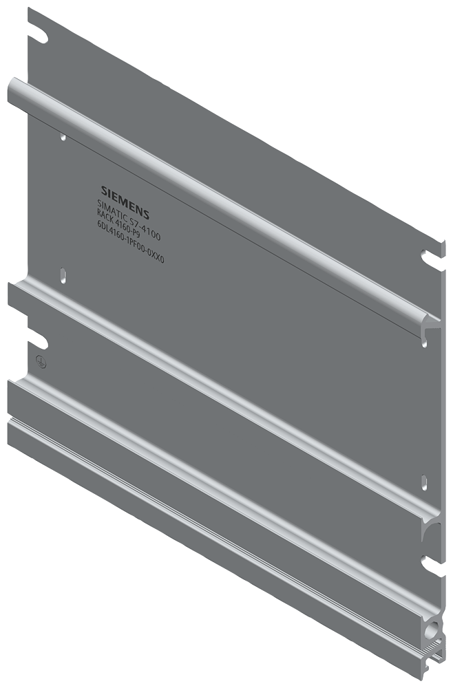 SIMATIC xN 4100; rack 257 mm (approx. 9.6 inch) made of aluminum; for holding a bus module with 9 slots or for use with U-connectors with max. 7 modules (equivalent to 9 slots); S7-1500 U-connectors must be ordered separately by Siemens