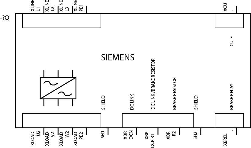 SINAMICS PM240-2, 3Střídavé 380-480 V, 7,50 kW, typ IP20 / UL open, FSB