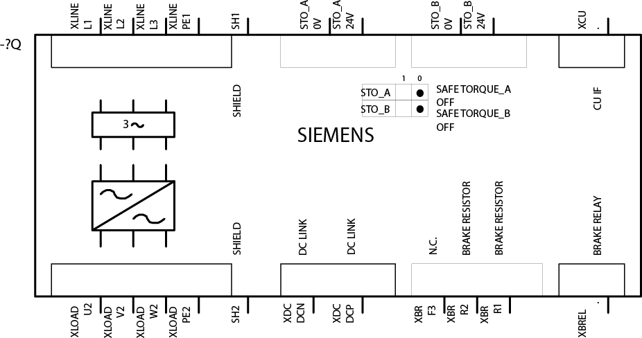 SINAMICS PM240-2, 3Střídavé 380-480 V, 45,00 kW, typ IP20 / UL open, FSE, A