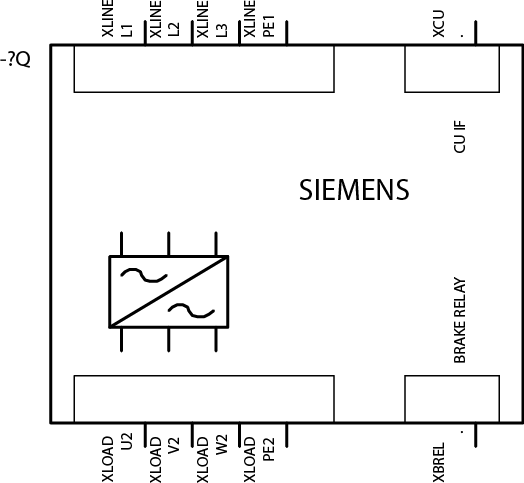 SINAMICS PM250, 3Střídavé 380-480 V, 18,50 kW, typ IP20 / UL open, FSD