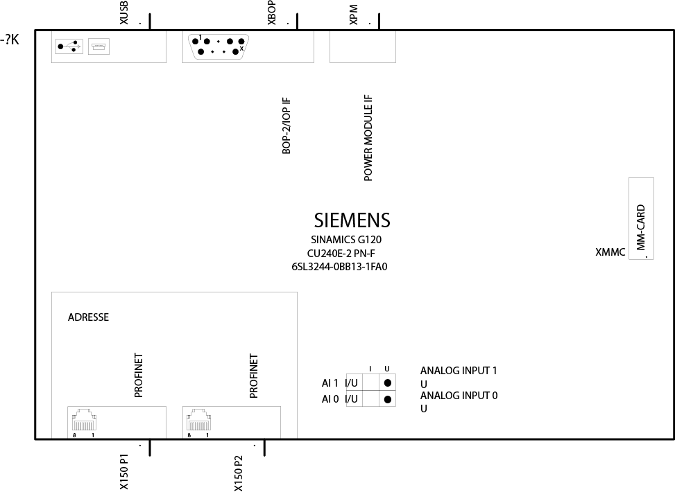 6SL3244-0BB13-1FA0 SINAMICS CU240E-2 PN-F