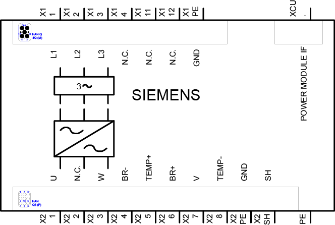 SINAMICS G120D, 3 Střídavé 380-500 V, 0,75 kW, IP65 / UL Type 3, FSA, A