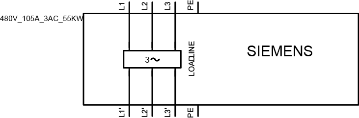 6SL3000-0BE25-5DA0 Síťový filtr, 3Střídavé 380-480 V 105,0 A