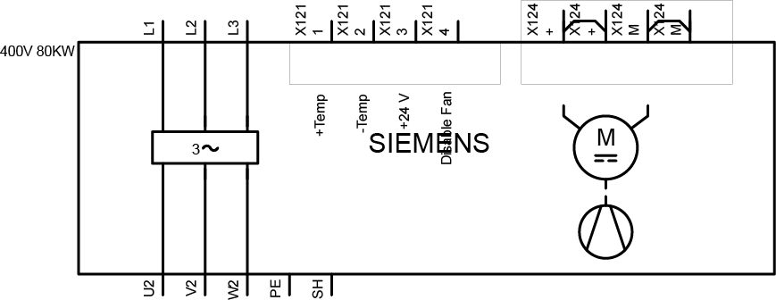 6SL3100-0BE28-0AB0 SINAMICS S120 ACTIVE INTERFACE MODULE FOR 80KW ACTIVE LINE MODULE INPUT: 3AC 380-