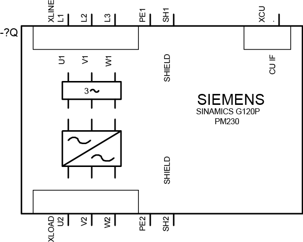 SINAMICS PM230, 3Střídavé 380-480 V, 18,50 kW, IP55 / UL Type 12, FSD, B