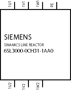 6SL3000-0CH31-1AA0 Síťová tlumivka 107,0 A ,