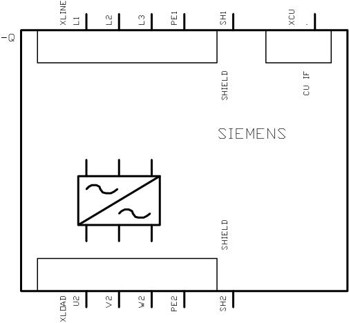 SINAMICS PM230, 3Střídavé 380-480 V, 7,50 kW, typ IP20 / UL open, FSB