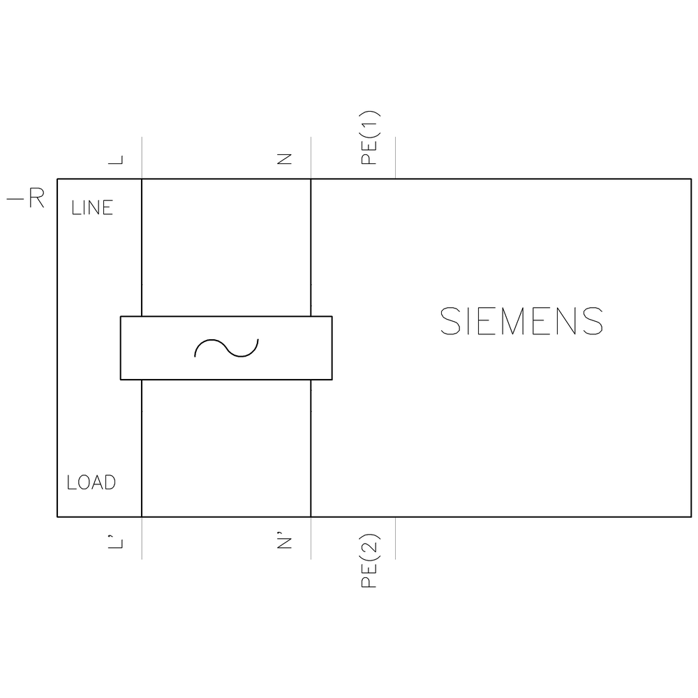 Síťový filtr, 1Střídavé 200-240 V 18,0 A