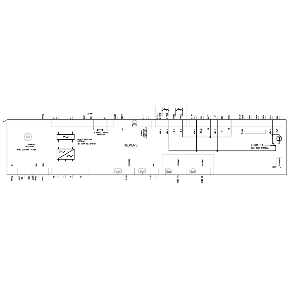 SINAMICS S210, 1 Střídavé 200-240 V, 0,75 kW, typ IP20 / UL open, FSC, A