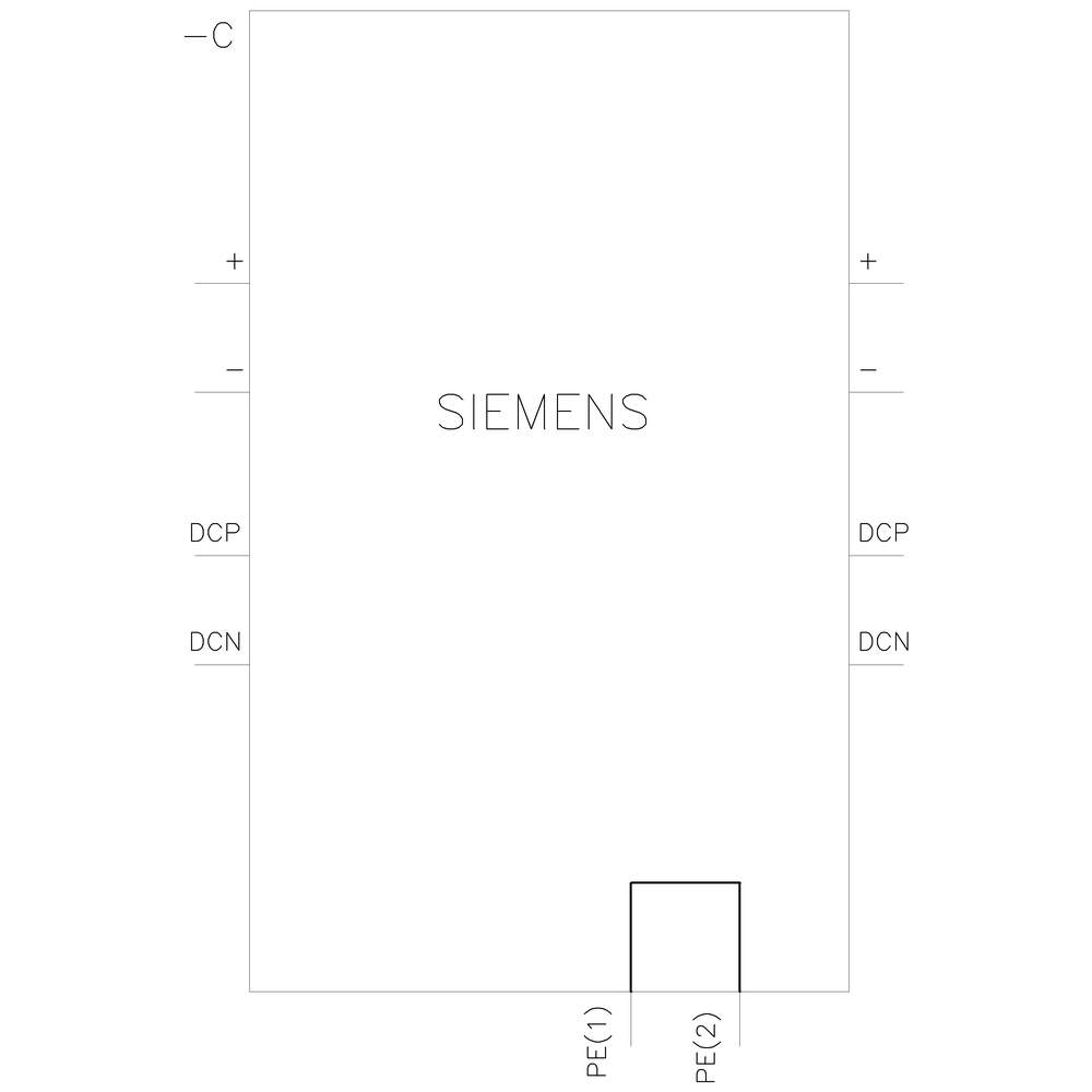 6SL3100-1CE14-0AA0 SINAMICS CAPACITOR MODULE INPUT: 600 V DC 4000 UF