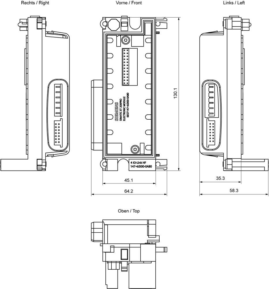 6ES7147-4JD00-0AB0 SIMATIC ET 200pro 4IO-L HF