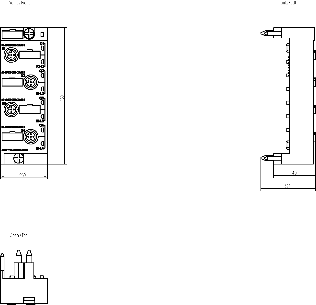 SIMATIC ET 200pro CM IO-LINK 4x M12P