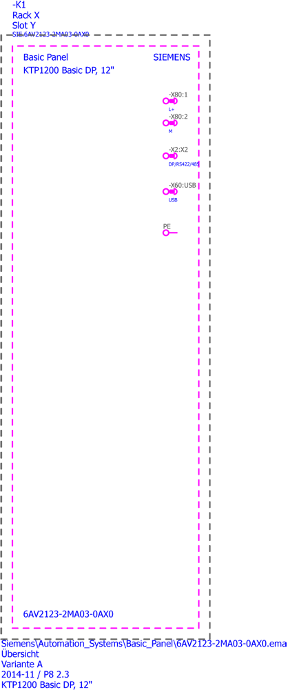 SIMATIC HMI, KTP1200 Basic DP, Basic Panel, Tlačítkové/dotykové ovládání, 12 TFT-displej, 65536 barev, PROFIBUS rozhraní, konfigurovatelné z WinCC ...