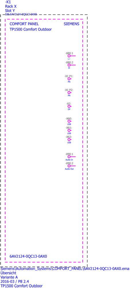 6AV2124-0QC13-0AX0 SIMATIC HMI TP1500 Comfort Outdoor, Comfort Panel, dotykové ovládání, 15 širokoúh