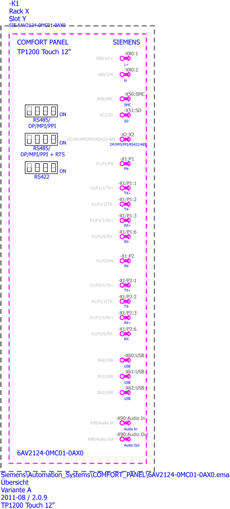 SIMATIC HMI TP1200 Comfort, Comfort Panel, dotykové ovládání, 12 širokoúhlý-TFT-displej, 16 MIO barev, PROFINET rozhraní, MPI/PROFIBUS-DP rozhraní,...