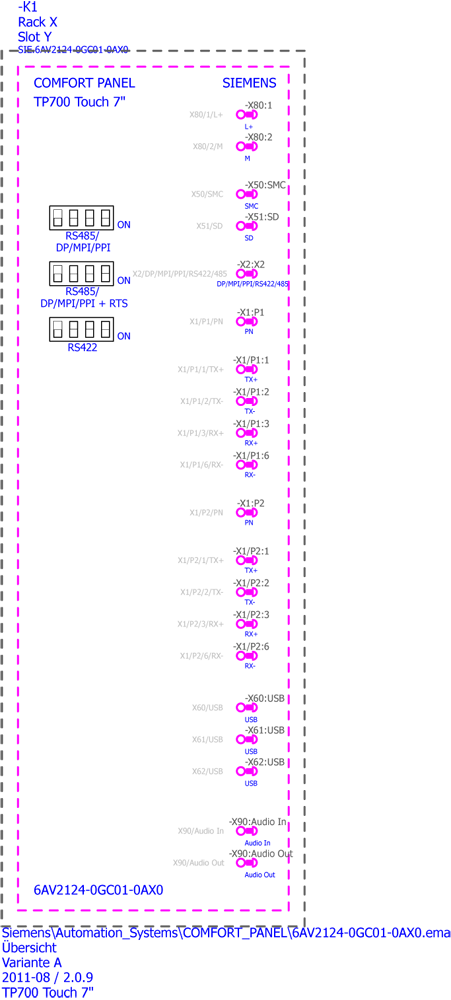 SIMATIC HMI TP700 Comfort, Comfort Panel, dotykové ovládání, 7 širokoúhlý-TFT-displej, 16 MIO barev, PROFINET rozhraní, MPI/PROFIBUS-DP rozhraní, 1...