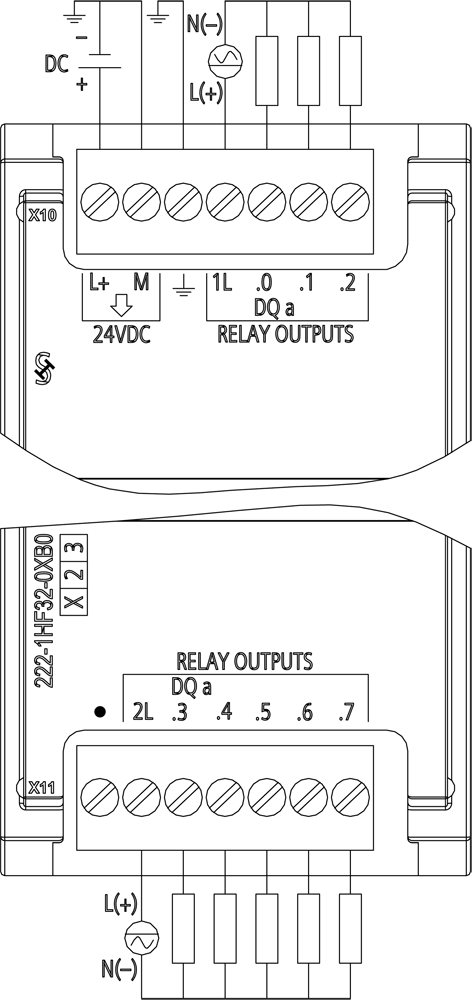 SIMATIC S7-1200, Digitální výstup SM 1222, 8 DO, Relé 2A