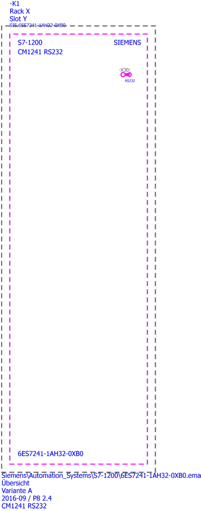 SIMATIC S7-1200, Komunikační modul CM 1241, RS-232, 9-pol. Sub-D (pin), podporuje Freeport