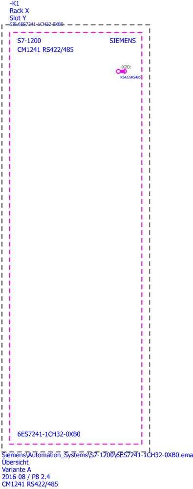 SIMATIC S7-1200, Komunikační modul CM 1241, RS422/485, 9pol Sub-D (soket), podporuje Freeport