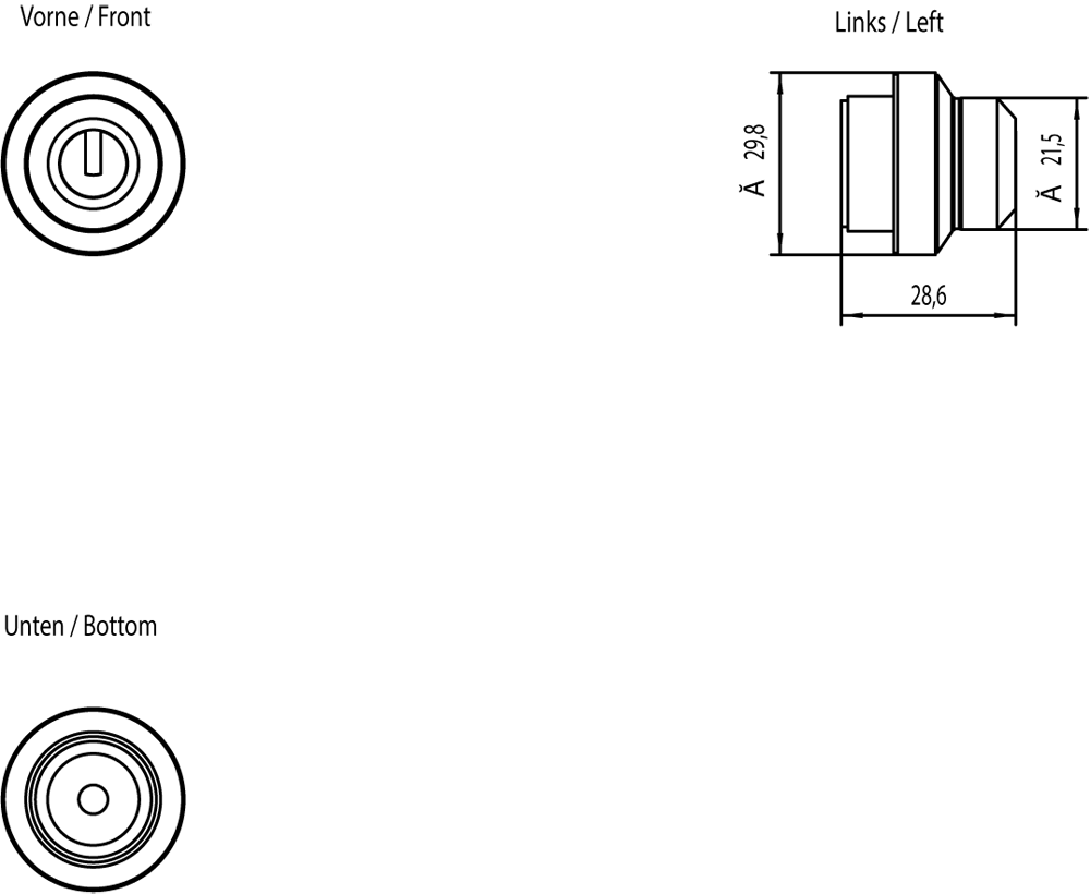 SIMATIC HMI Key-operated switch for Extension Unit