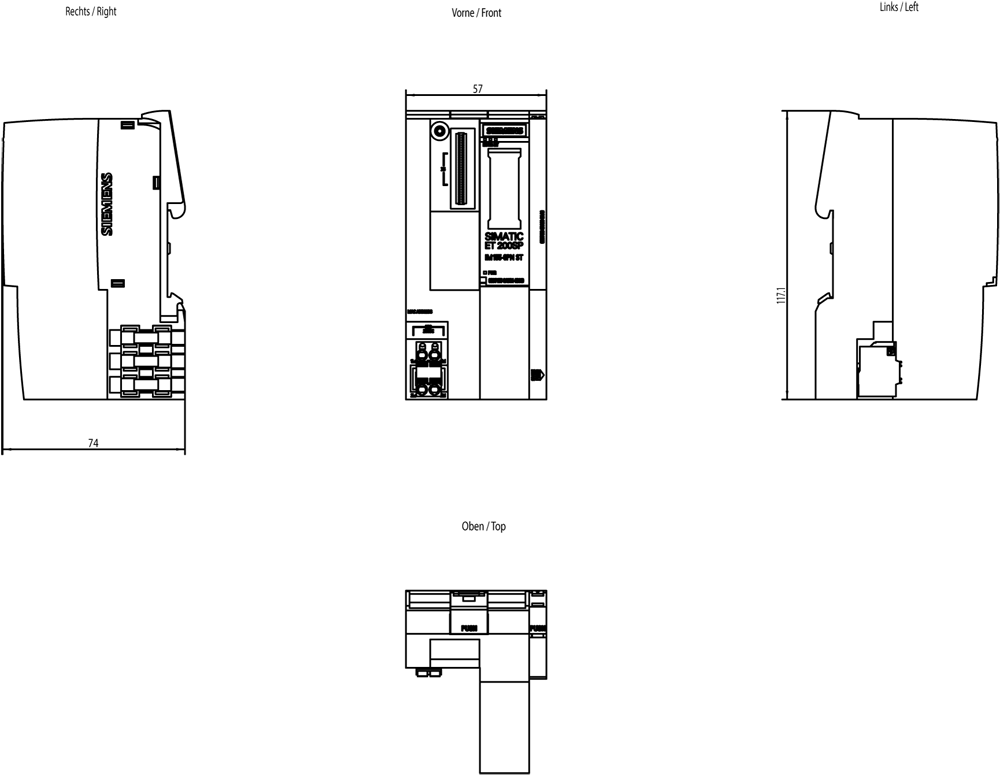 SIMATIC ET 200SP IM 155-6 PN ST With server module