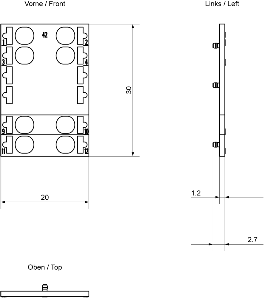 6ES7193-6CP42-2MB0 SIMATIC ET 200SP Color-coded labels CC42 PU 10