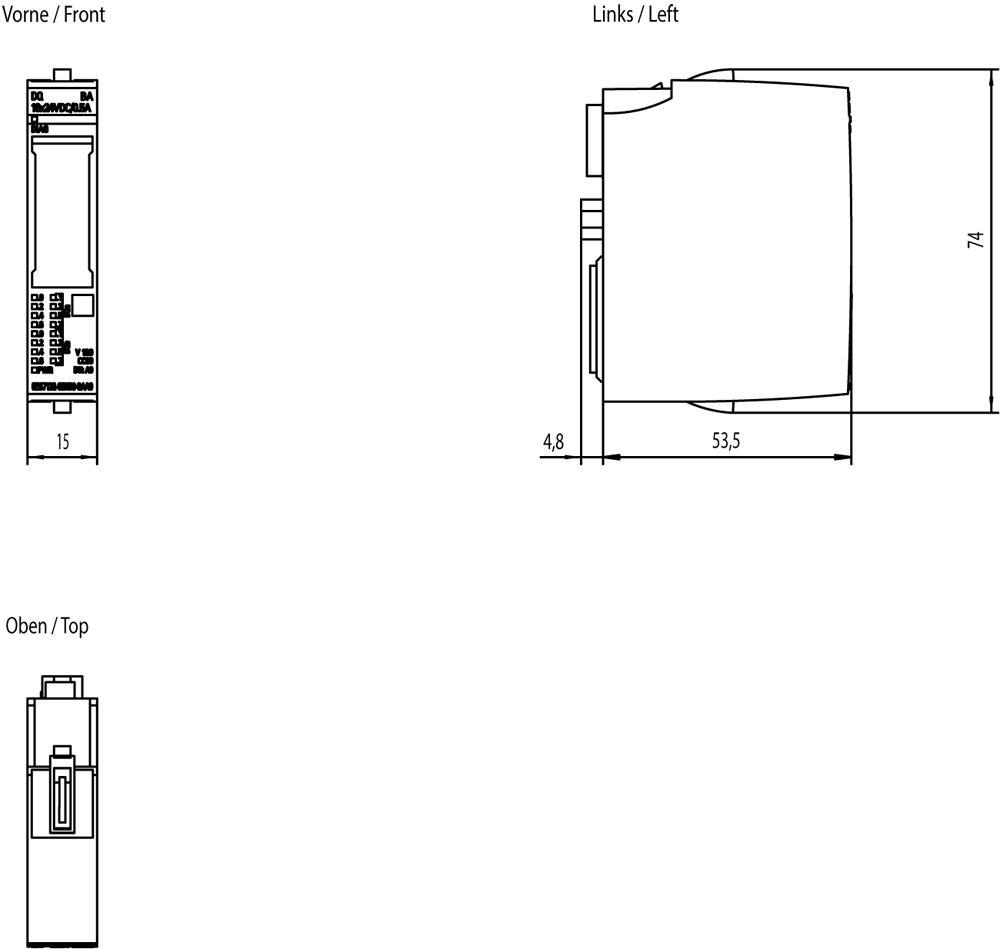 6ES7132-6BH00-0AA0 SIMATIC ET 200SP DQ 16x24VDC/0.5A BA