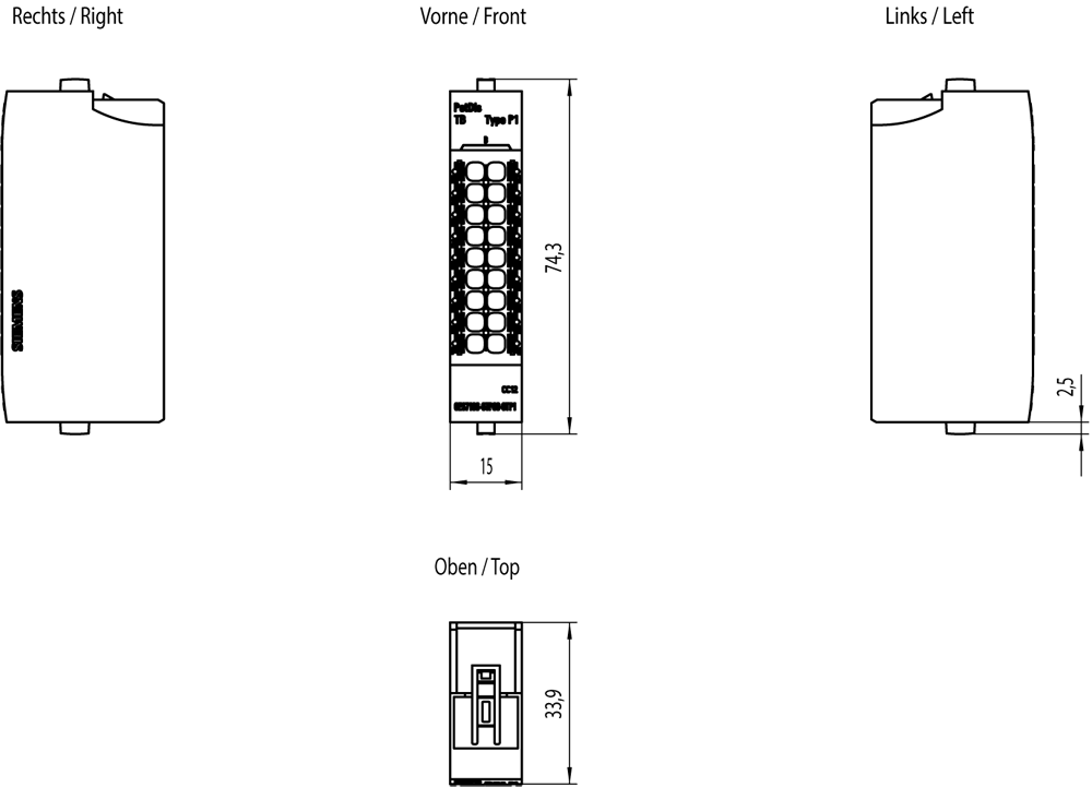 SIMATIC ET 200SP PotDis-TB-P1-R PU 1