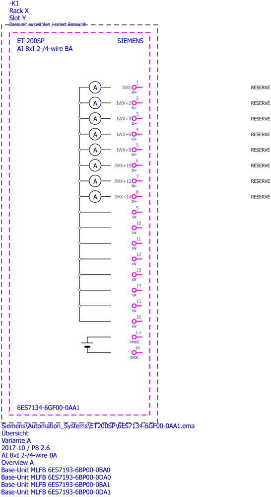 SIMATIC ET 200SP AI 8xI 2-/4-wire BA PU 1