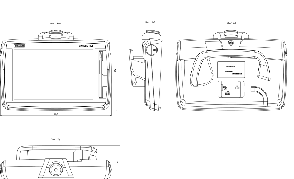 SIMATIC HMI TP1000F Mobile