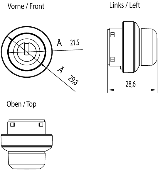 SIMATIC HMI Safety keyswitch for Extension Unit
