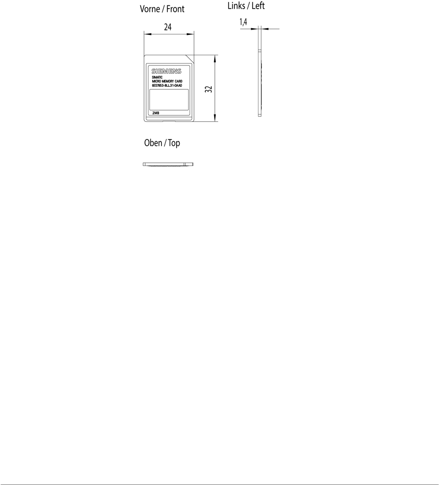 SIMATIC S7 Micro Memory Card 2 MB For S7-300/C7/ET 200