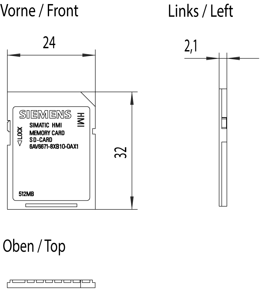 SIMATIC HMI SD memory card 512 MB