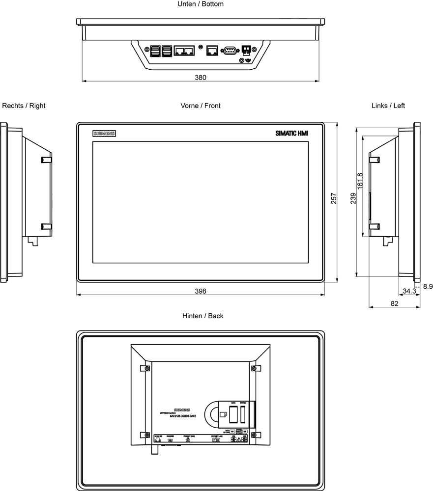 SIMATIC HMI MTP1500 Unified Comfort