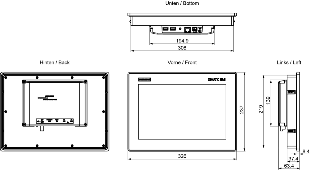 SIMATIC HMI MTP1200 Unified Basic