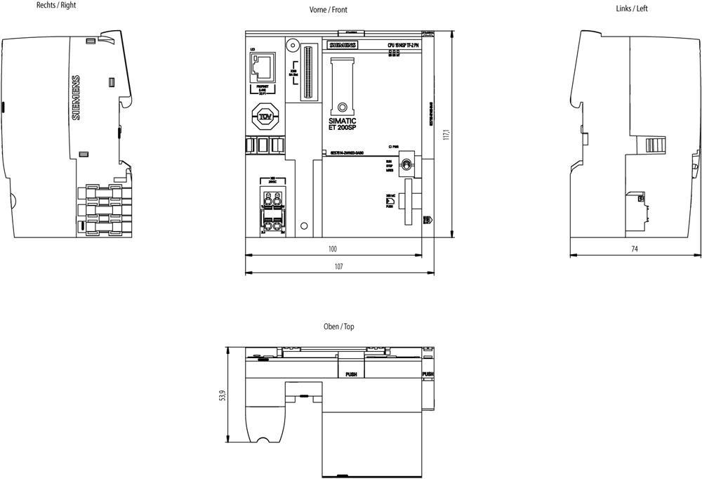 SIMATIC ET 200SP CPU 1514SP TF-2 PN