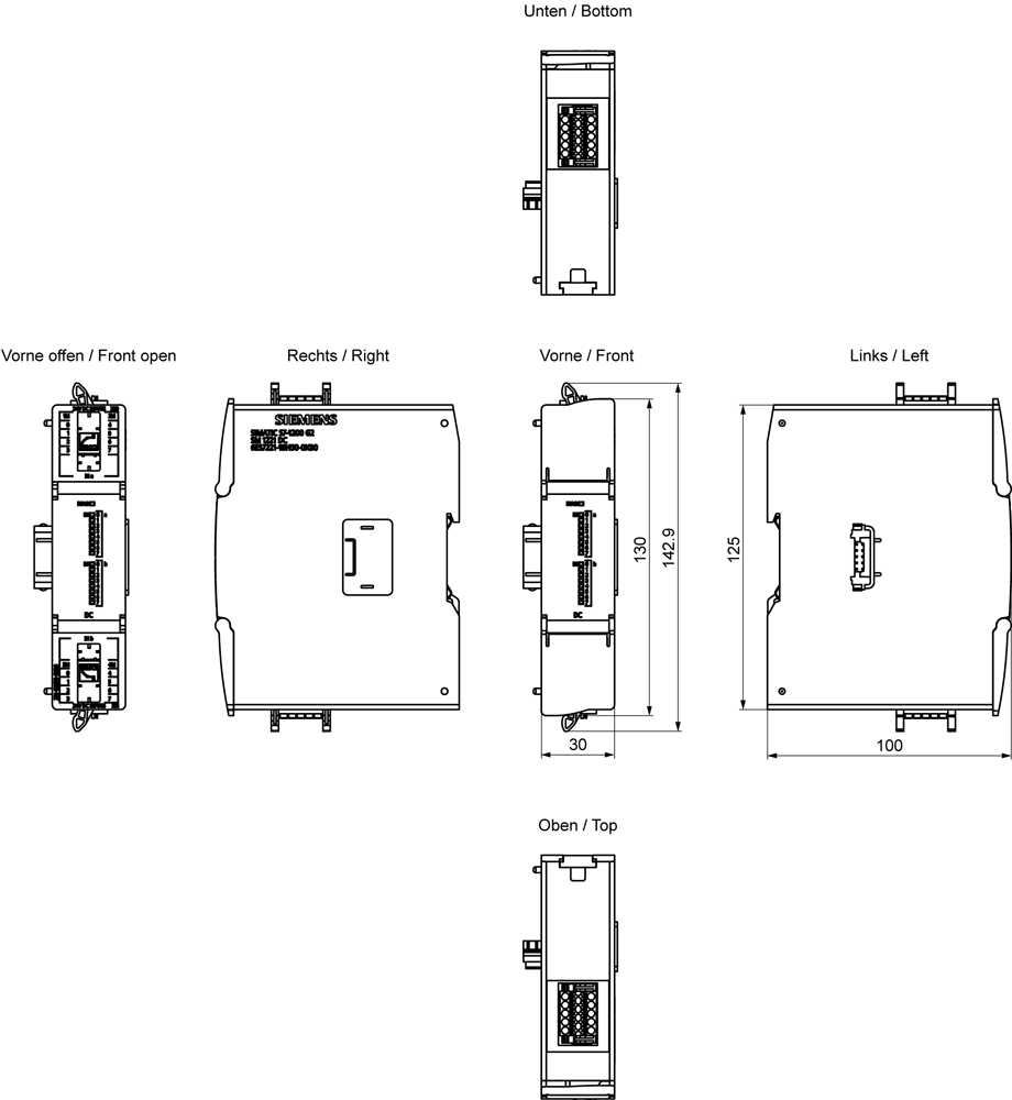 SIMATIC S7-1200 G2 SM 1221, DI 16x 24 V DC