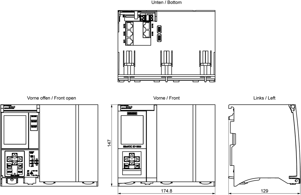 6ES7516-3TP10-0AB0 SIMATIC S7-1500 CPU 1516T-3 PN