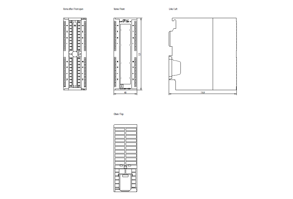 SIMATIC S7-300 SM 321, DI 16x24/48 V UC
