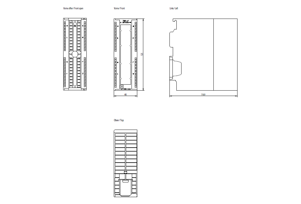 SIMATIC S7-300 SM 321, DI 8x120/230 V AC ISOL