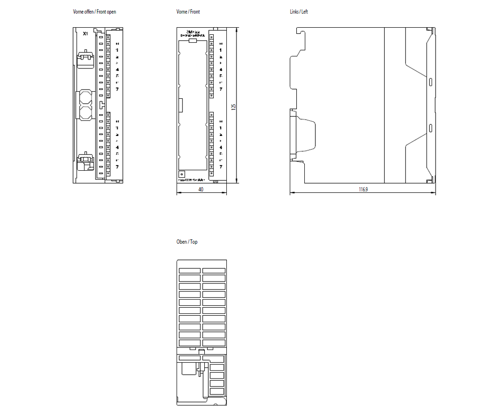 SIMATIC S7-300 SM 322, DQ 16x24 V DC/0.5 A