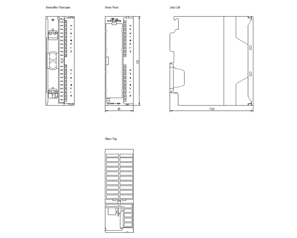SIMATIC S7-300 SM 322, DQ 16x24 V DC/0.5 A HS
