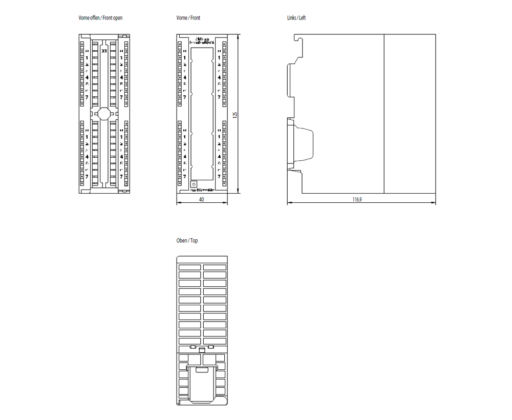 SIMATIC S7-300 SM 322, DQ 32x24 V DC/0.5 A