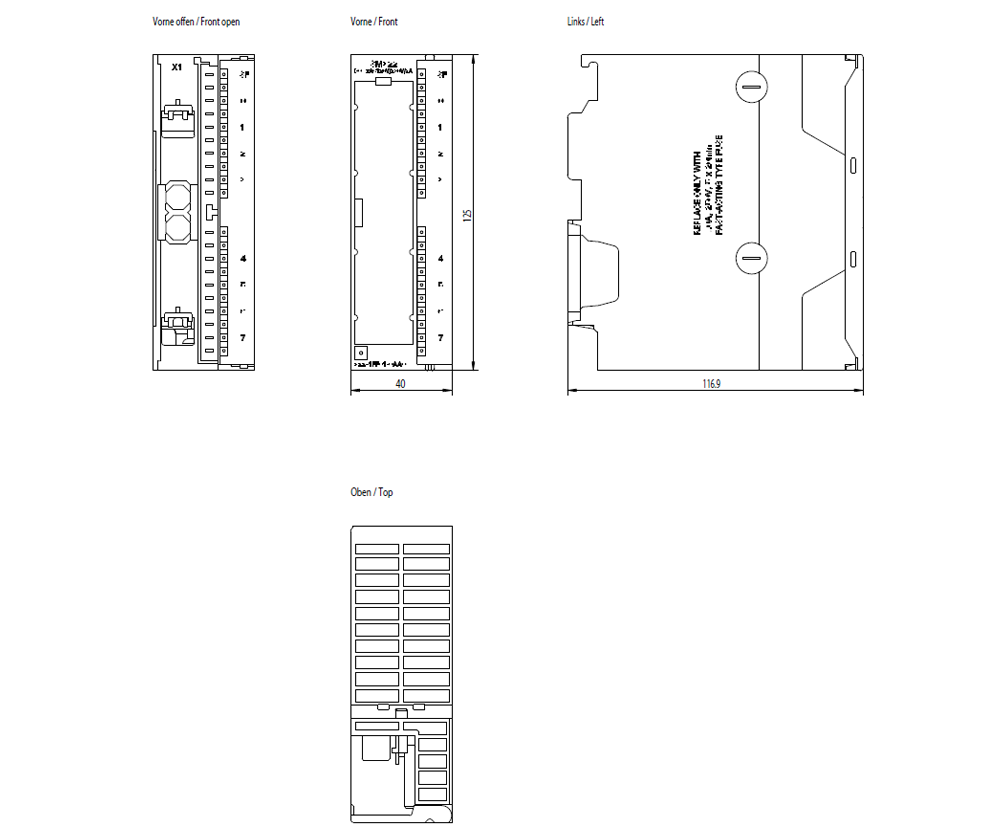 SIMATIC S7-300 SM 322, DQ 8x120/230 V AC/2 A