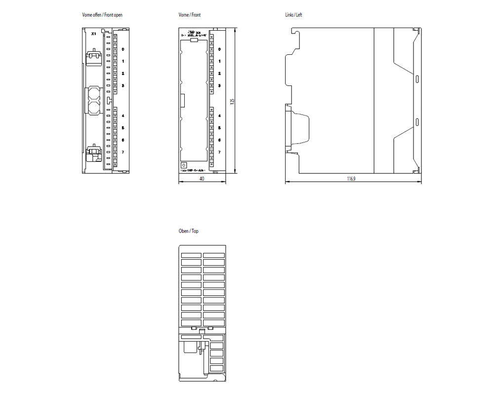 SIMATIC S7-300 SM 322, DQ 8x relay 24 V DC/230 V AC/2 A