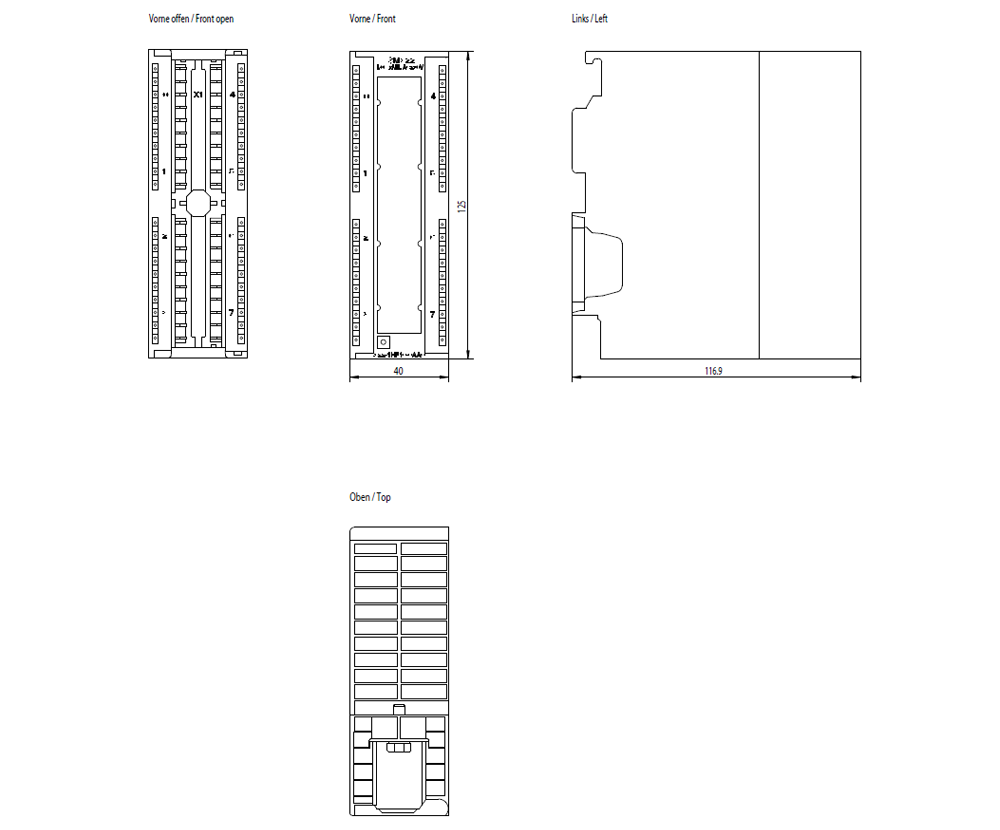 6ES7322-1HF10-0AA0 SIMATIC S7-300 SM 322, DQ 8x relay 24 V DC/230 V AC/5 A