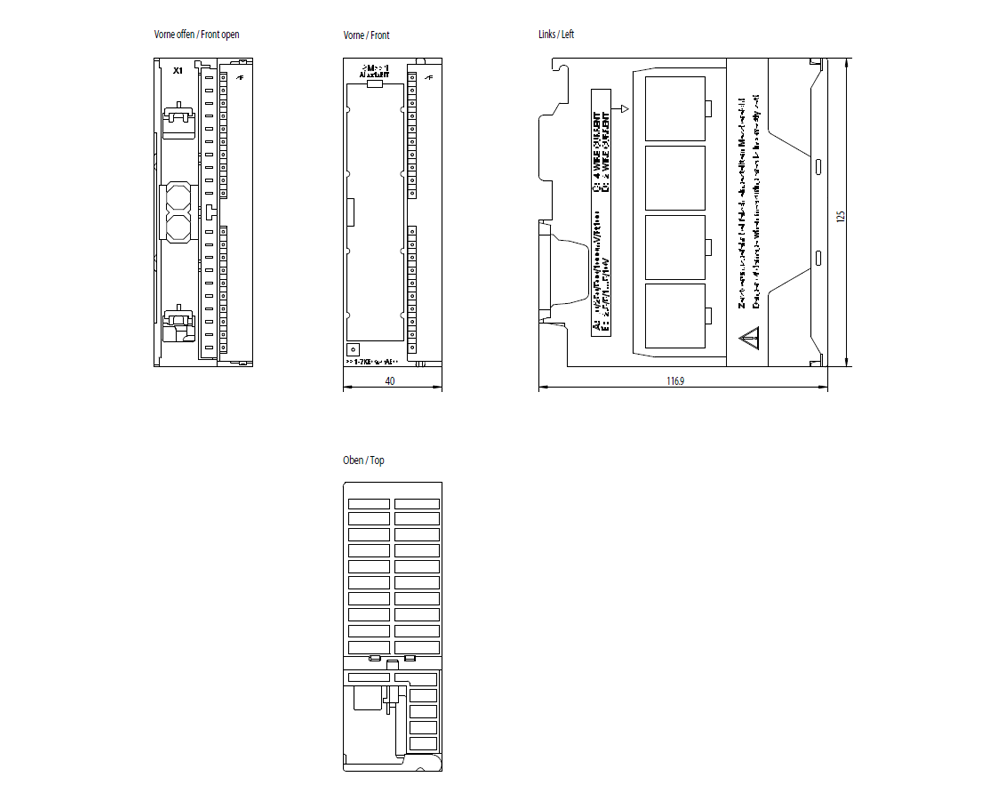 SIMATIC S7-300 SM 331, AI 2x9/12/14 bit